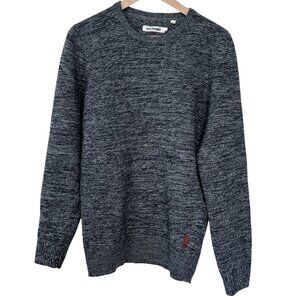 Ben Sherman 100% Merino Wool Crewneck Sweater Mod Fit Grey Marled Preppy Men L